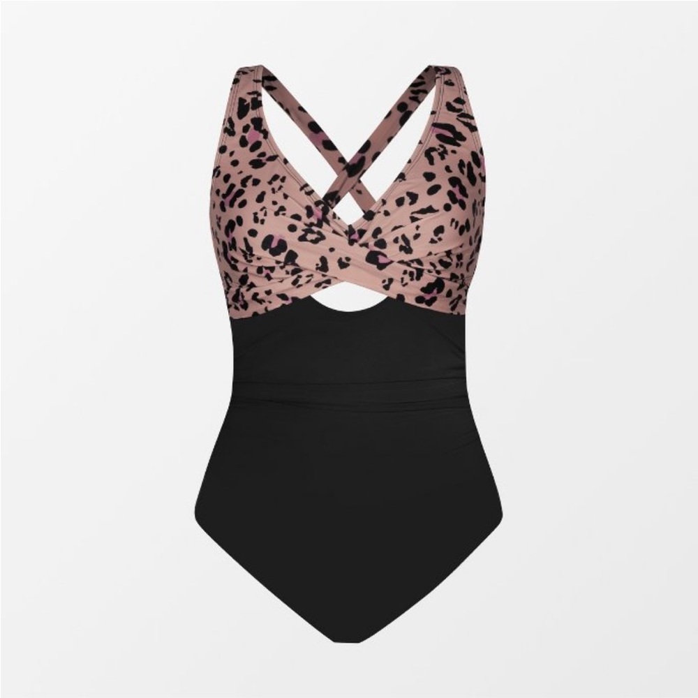 New!! Women’s Back Tie Crisscross One Piece Swimsuit
